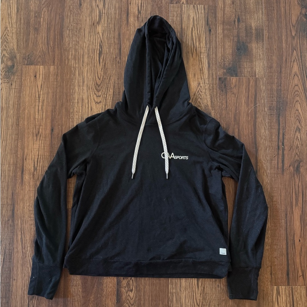 Vuori Hoodie Womens Medium Black Halo Essential Hoodie Running Yoga Gym Pilates